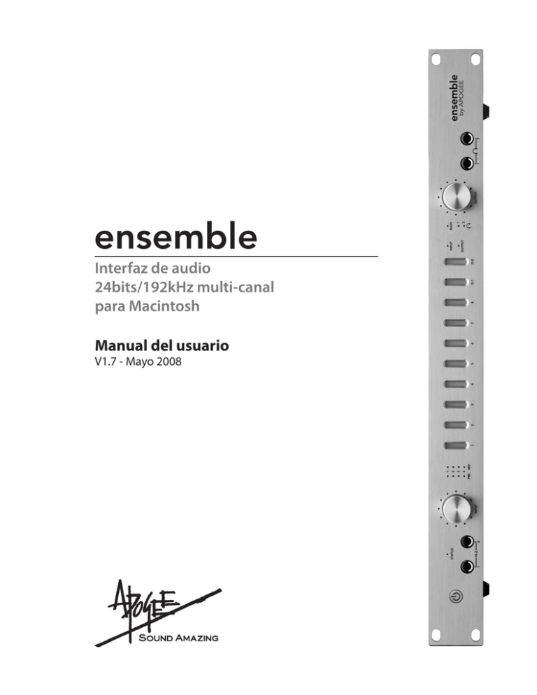 Interfaz De Audio 24bits 192kHz Multi canal Para