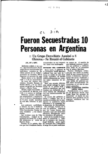 Fueron Secuestradas 10 Personas en Argentina