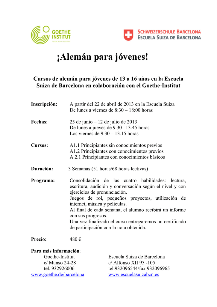 Aleman Para Jovenes