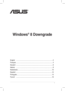 Windows® 8 Downgrade