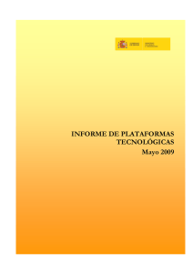 INFORME DE PLATAFORMAS TECNOLÓGICAS Mayo 2009
