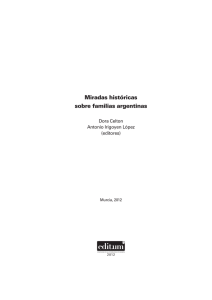 Miradas históricas sobre familias argentinas