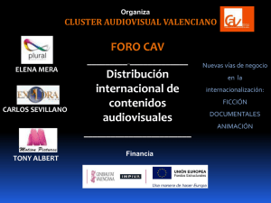 Diapositiva 1 - Cluster Audiovisual Valenciano