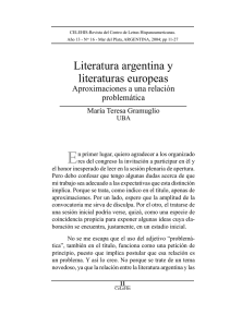 Literatura argentina y literaturas europeas