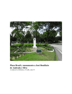 Plaza Brasil y monumento a José Bonifácio de Andrada e Silva