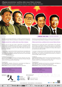 «Reptes econòmics i polítics dels nous líders xinesos» «Retos