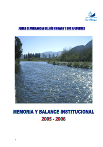 memoria-2005-2006 - Junta Vigilancia Río Choapa