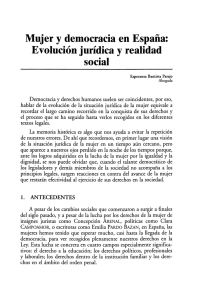Mujer y democracia en España: Evolución jurídica y realidad social