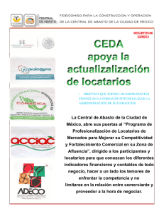 CEDA apoya la actualizalización de locatarios