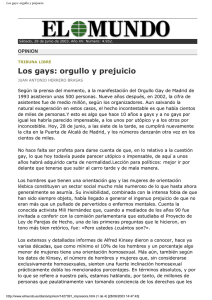 Herrero Brasas: Los gays, orgullo y prejuicio