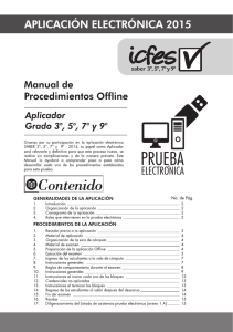 Manual de procedimientos offline aplicador grados 3579