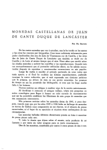 monedas castellanas de ]lián de gante duque de lancáster