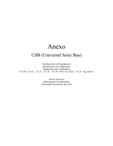 USB (Universal Serie Bus) - Departamento de Informática