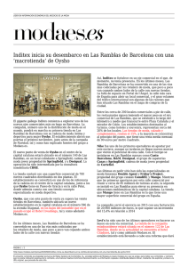 Inditex inicia su desembarco en Las Ramblas de Barcelona con una