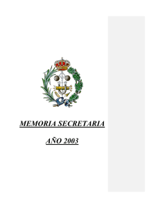 memoria 2003 - Colegio Oficial de Ingenieros Técnicos Industriales