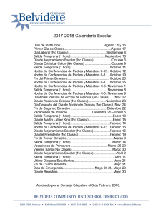 2017-2018 Calendario Escolar