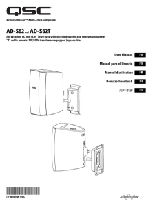 AD-S52 and AD-S52T User Manual