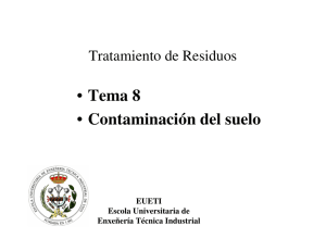 TT-Tema 8 - Contaminacion Del Suelo