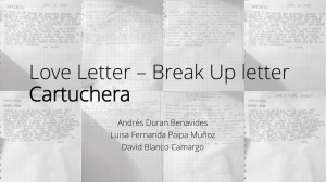 Love Letter – Break Up letter Cartuchera