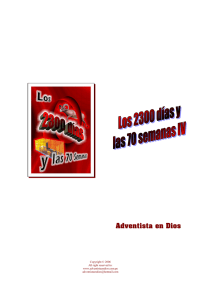 Los 2300 días y las 70 Semanas III