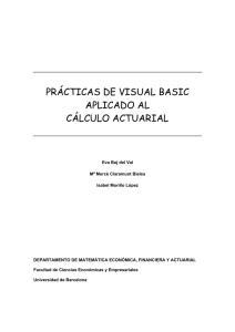 prácticas de visual basic aplicado al cálculo actuarial