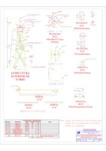 em-03 detalle de estructura superior de torre para 69 kv