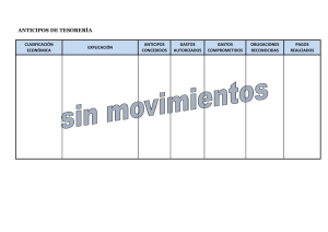 anticipos de tesorería