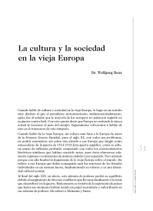 La cultura y la sociedad en la vieja Europa