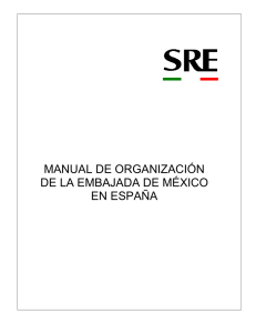 manual de organización de la embajada de méxico en españa