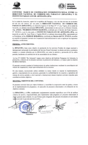 Convenio IPA 2014 - Correos del Paraguay