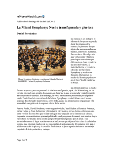 La Miami Symphony: Noche transfigurada y gloriosa