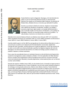 Biografía de Tomás Martínez Guerrero 1820