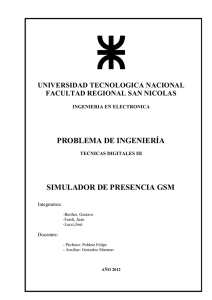 Simulador de presencia GSM - Facultad Regional San Nicolás