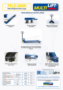 PELD-3000N - Patines Hidraulicos Manuales