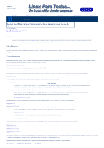 Cómo configurar correctamente los parámetros - Redes