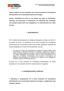 Informe 14/2015 - Gobierno de Aragón