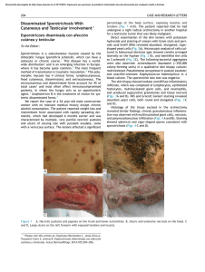 Disseminated Sporotrichosis With Cutaneous and