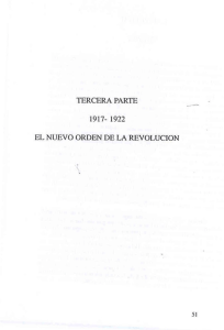 tercera parte 1917- 1922 el nuevo orden de la revolucion