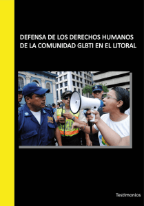 Defensa de los Derechos Humanos de la Comunidad GLBTI