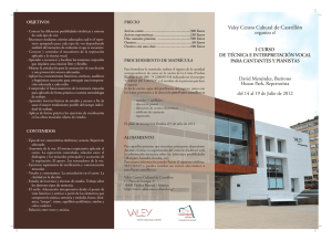 Descarga el programa del curso - Valey Centro Cultural de Castrillón