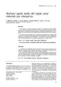 Rechazo agudo tardío del injerto renal inducido por rifampicina