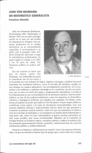 John von Neumann: un matemático generalista