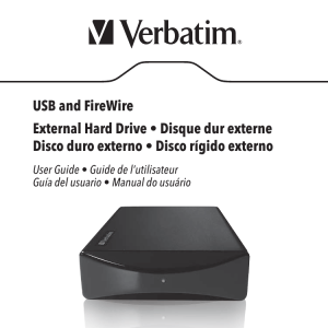 USB and FireWire External Hard Drive • Disque dur