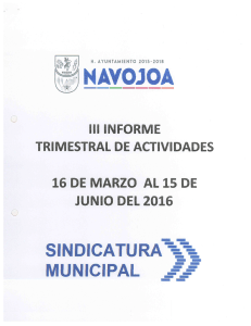 Informe III - H. Ayuntamiento de Navojoa