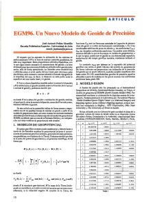 EGM96. Un nuevo modelo de geoide de precisión