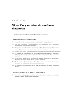 Capítulo 7: Vibración y rotación de moléculas diatómicas
