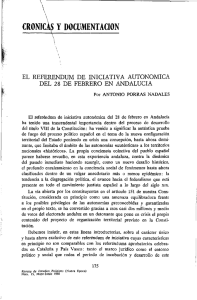 El referéndum de iniciativa autonómica del 28 de febrero en Andalucía