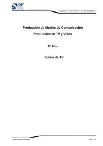 Producción de TV y Video - Rutina televisi