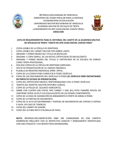 requisitos para el curso de oficial de tropa