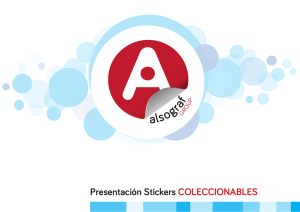 Presentación Stickers COLECCIONABLES